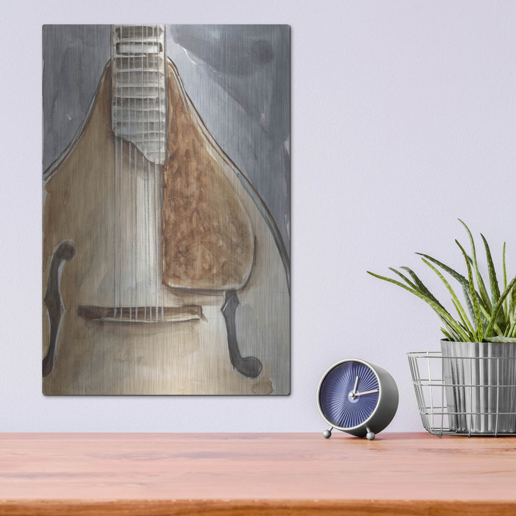 'Watercolor Instrument Study 2' by Ethan Harper – Metal Wall Art, 12x16 room view