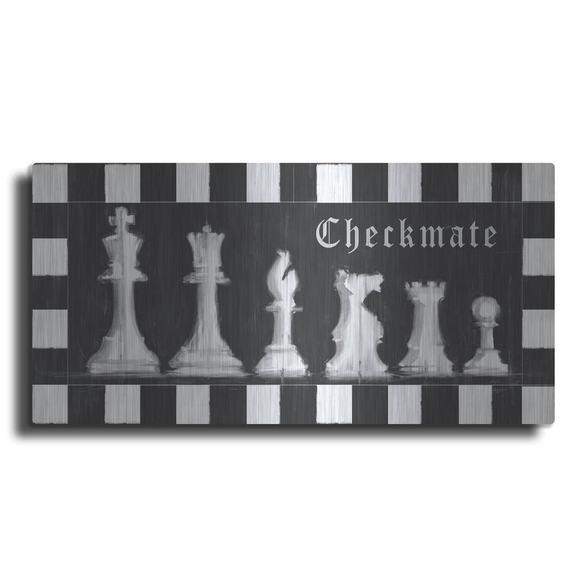 'Chess Piece Collection D' by Studio W – Metal Wall Art