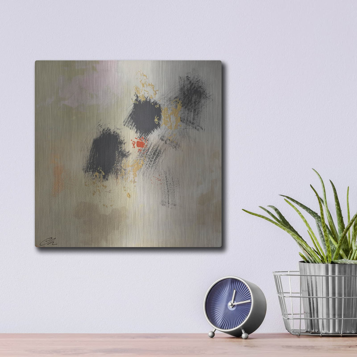 'Clouds And Fire 1' by Cathe Hendrick – Metal Wall Art, 12x12 room view