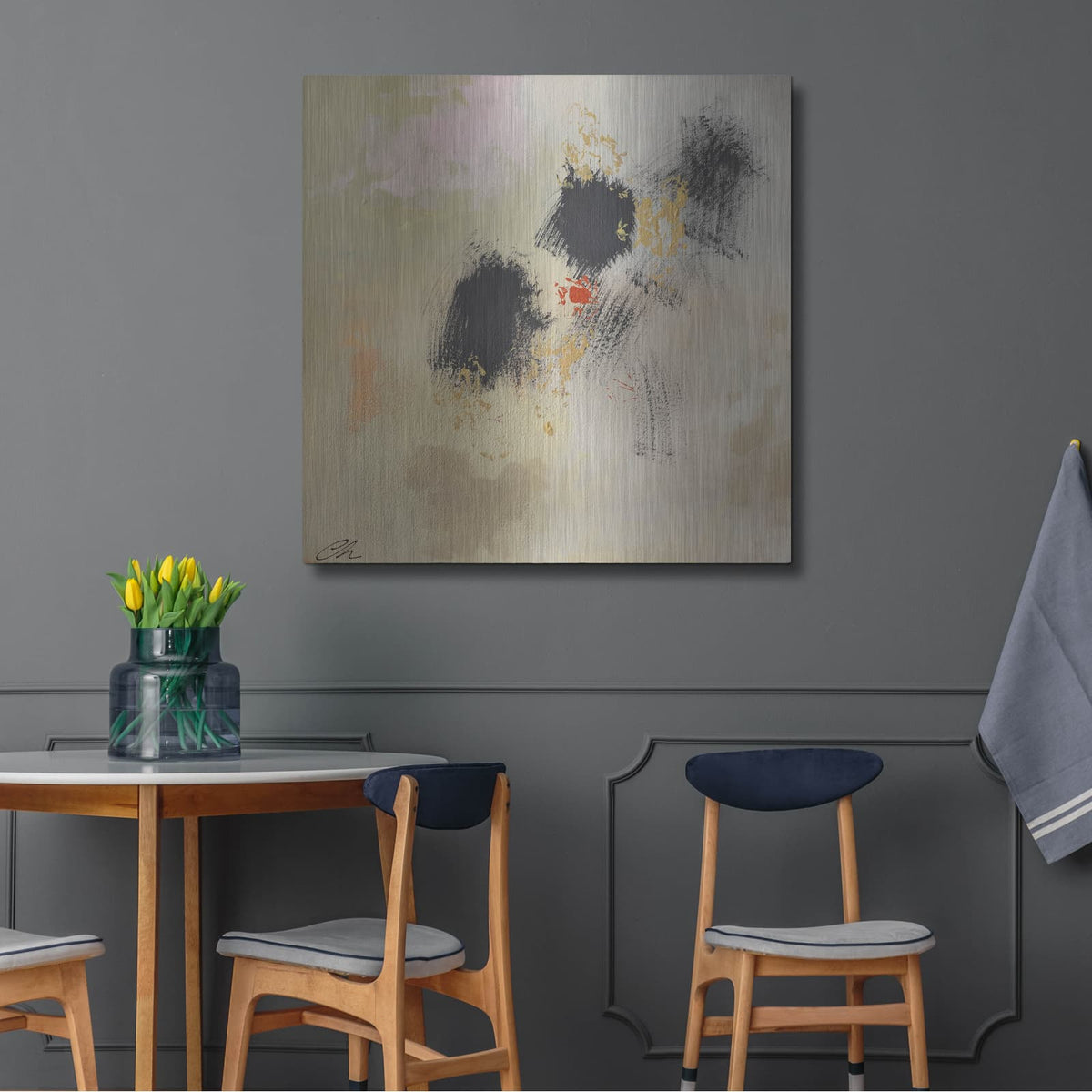 'Clouds And Fire 1' by Cathe Hendrick – Metal Wall Art, 36x36 room view