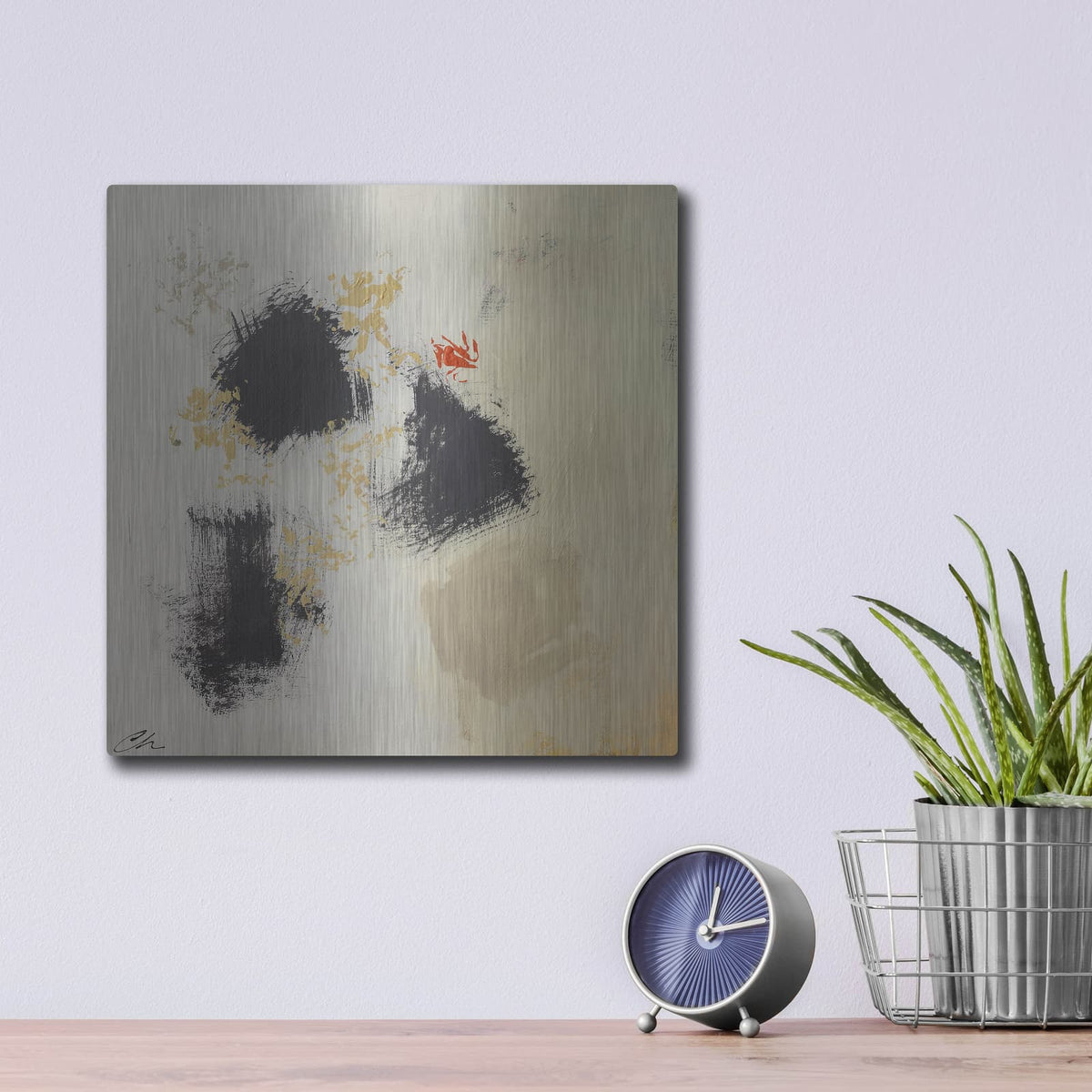 'Clouds And Fire 2' by Cathe Hendrick – Metal Wall Art, 12x12 room view