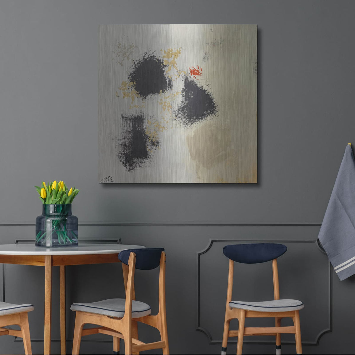 'Clouds And Fire 2' by Cathe Hendrick – Metal Wall Art, 36x36 room view