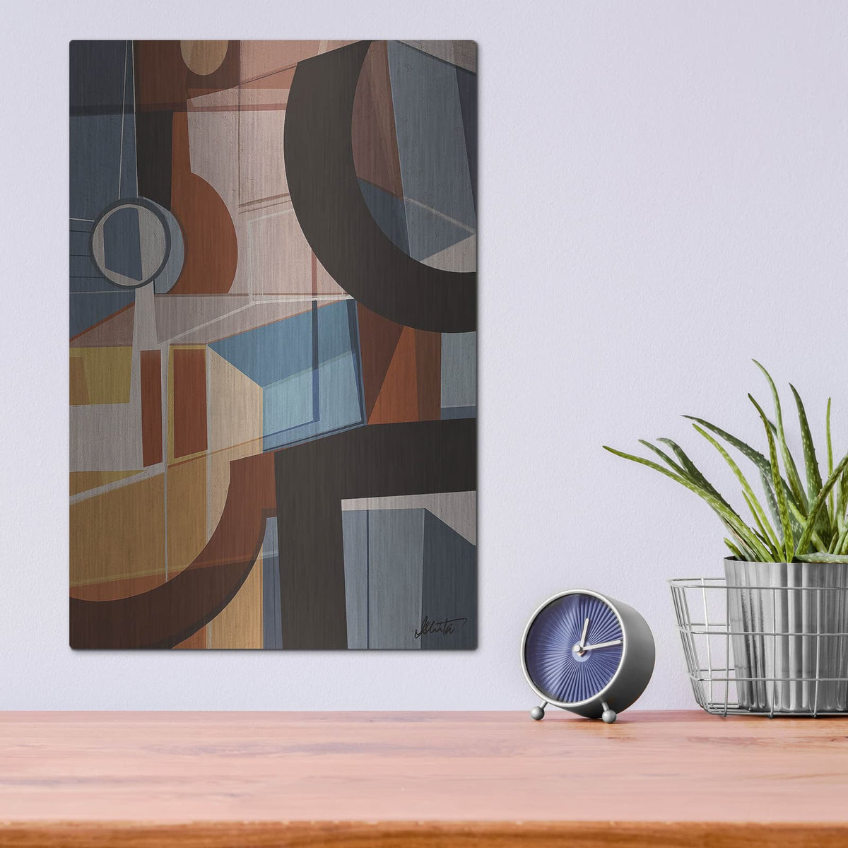 'Serie 2' by Ishita Banerjee – Metal Wall Art, 12x16 room view