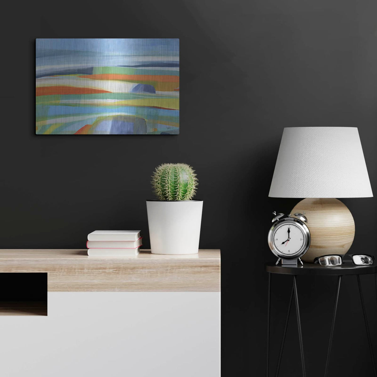 'Drifting Horizons No. 1' by Jan Weiss – Metal Wall Art, 24x16 room view