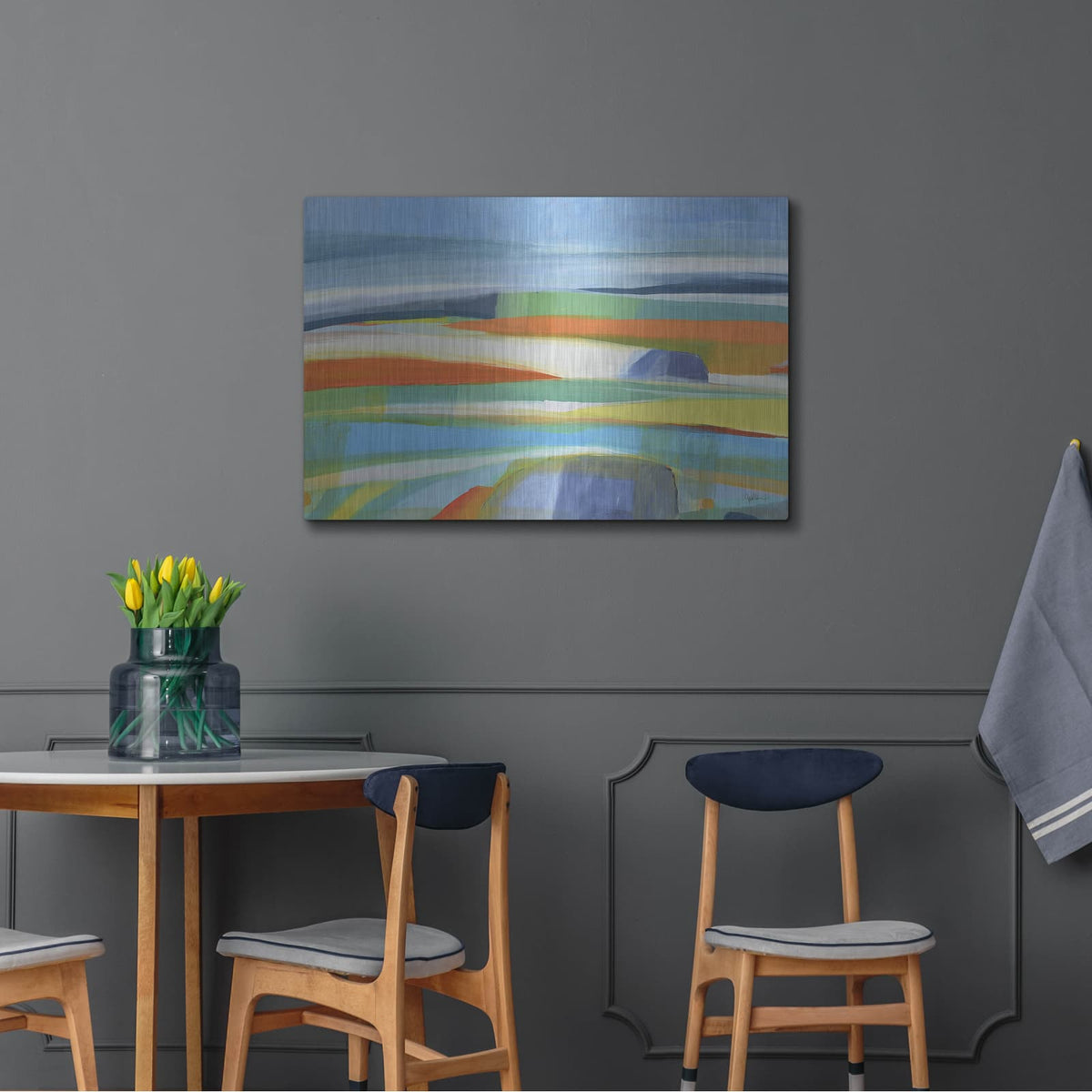 'Drifting Horizons No. 1' by Jan Weiss – Metal Wall Art, 36x24 room view