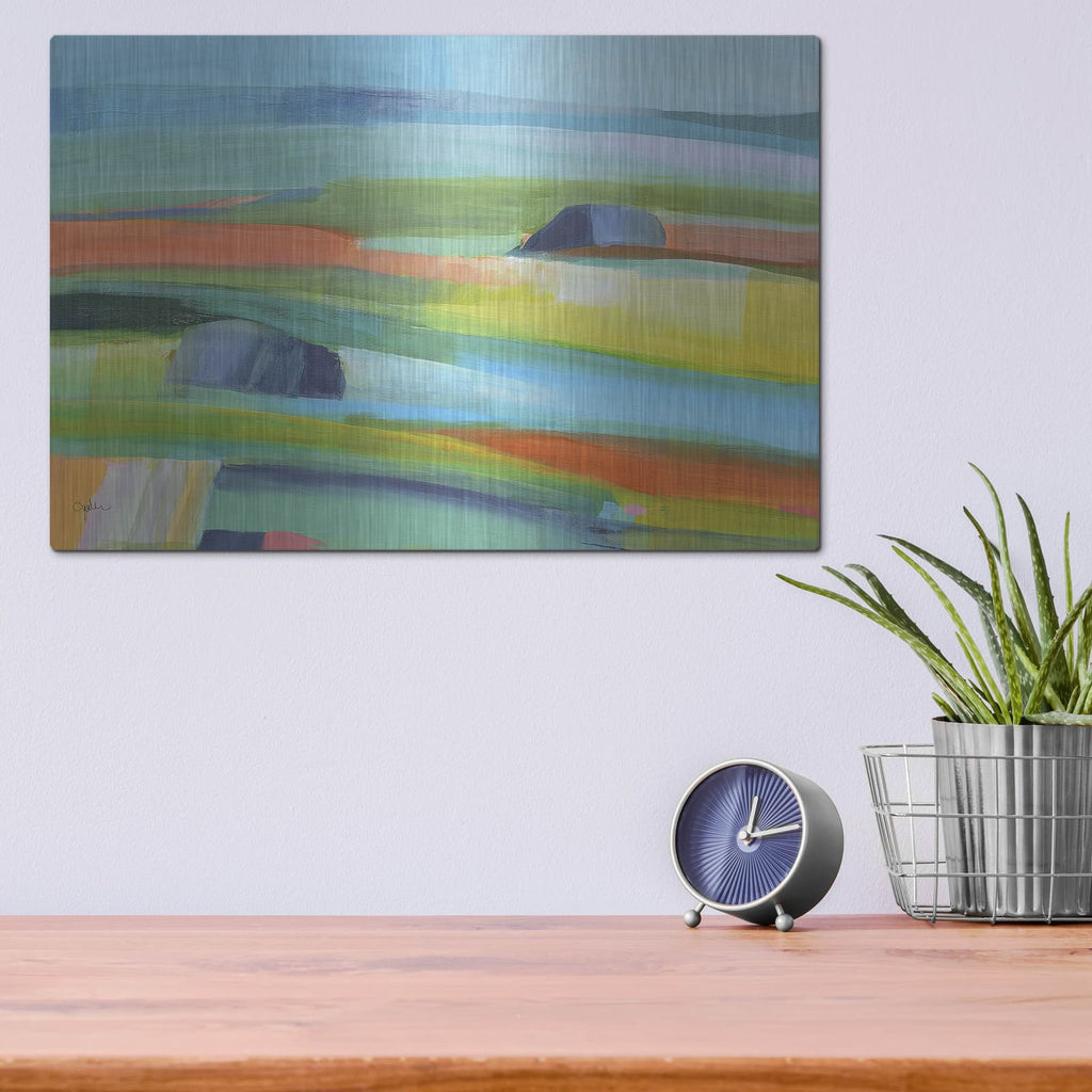 'Drifting Horizons No. 2' by Jan Weiss – Metal Wall Art, 16x12 room view