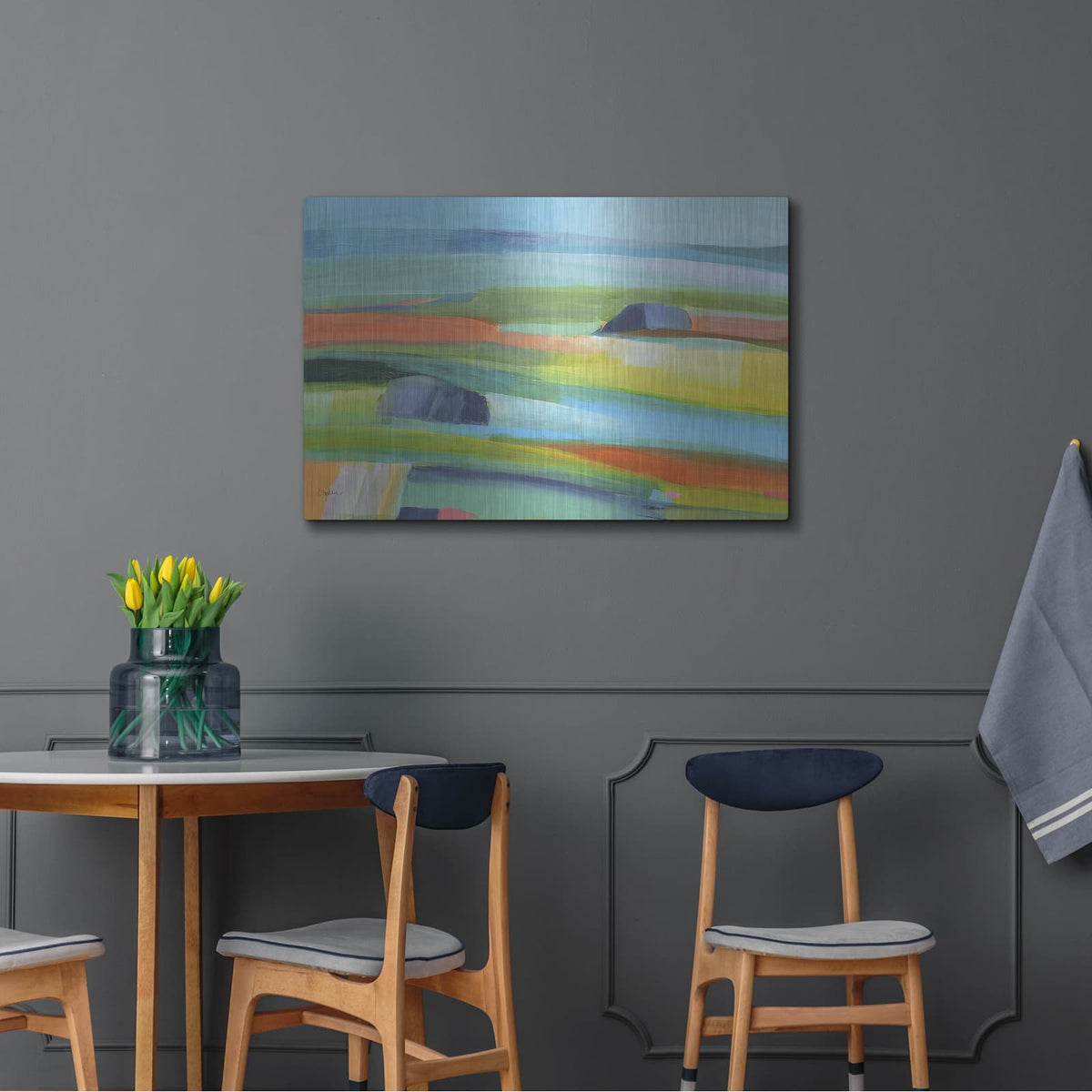 'Drifting Horizons No. 2' by Jan Weiss – Metal Wall Art, 36x24 room view