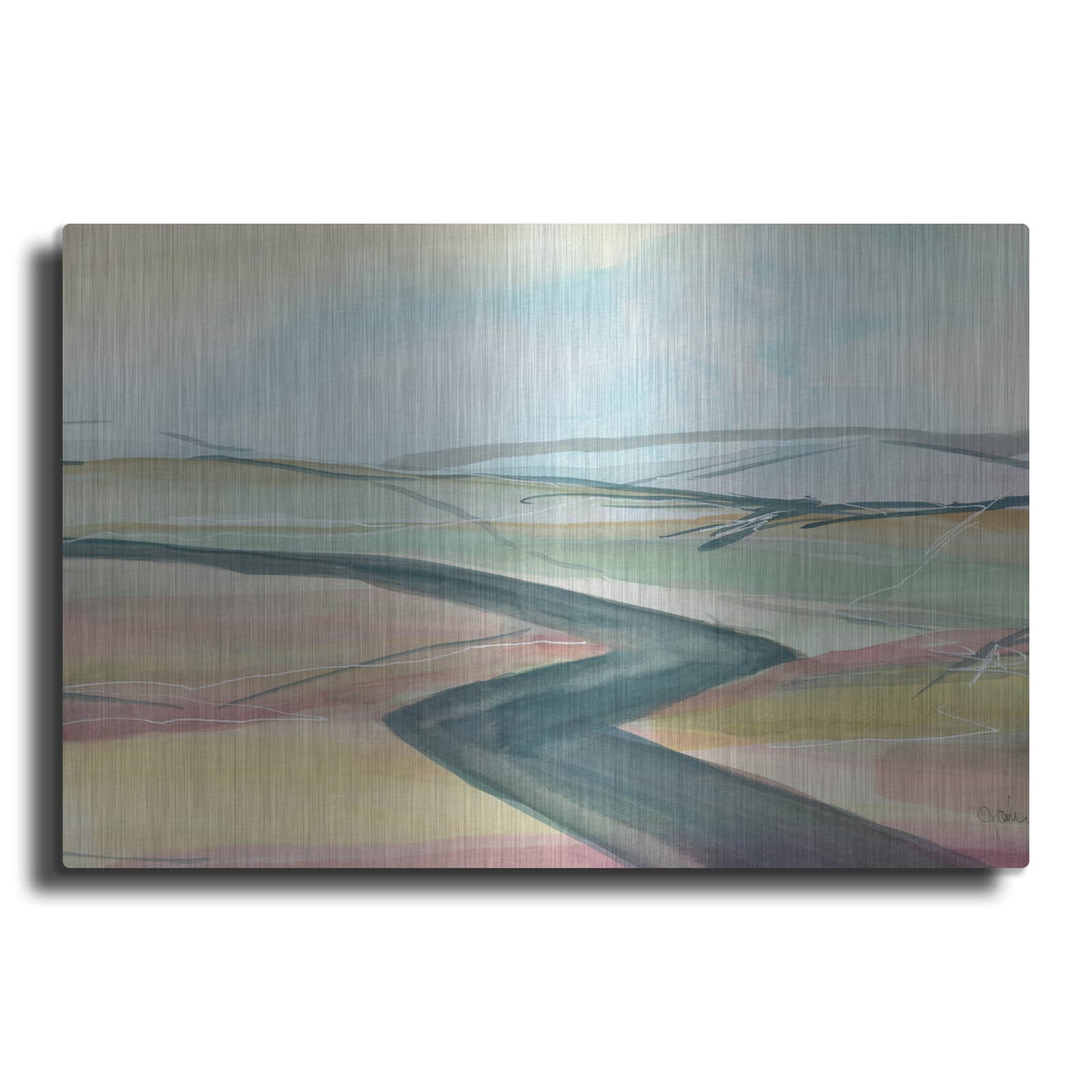 'Soft Wanderings 1' by Jan Weiss – Metal Wall Art