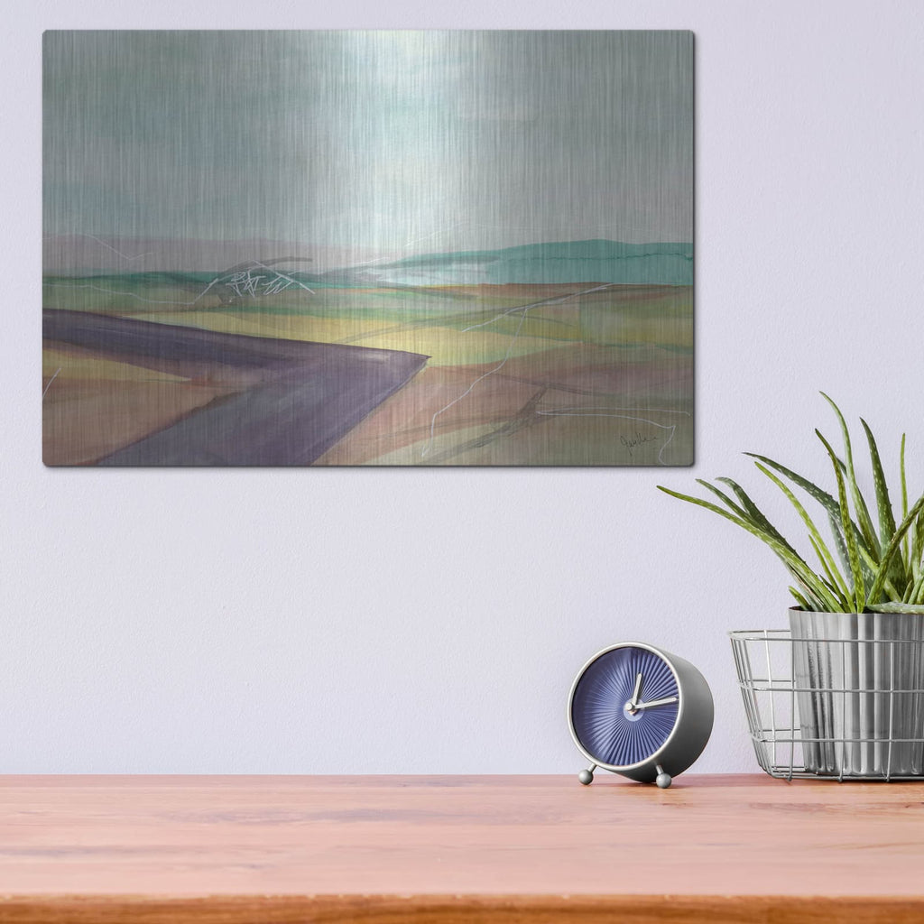 'Soft Wanderings 2' by Jan Weiss – Metal Wall Art, 16x12 room view
