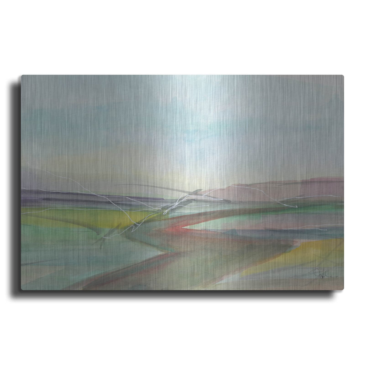 'Soft Wanderings 3' by Jan Weiss – Metal Wall Art