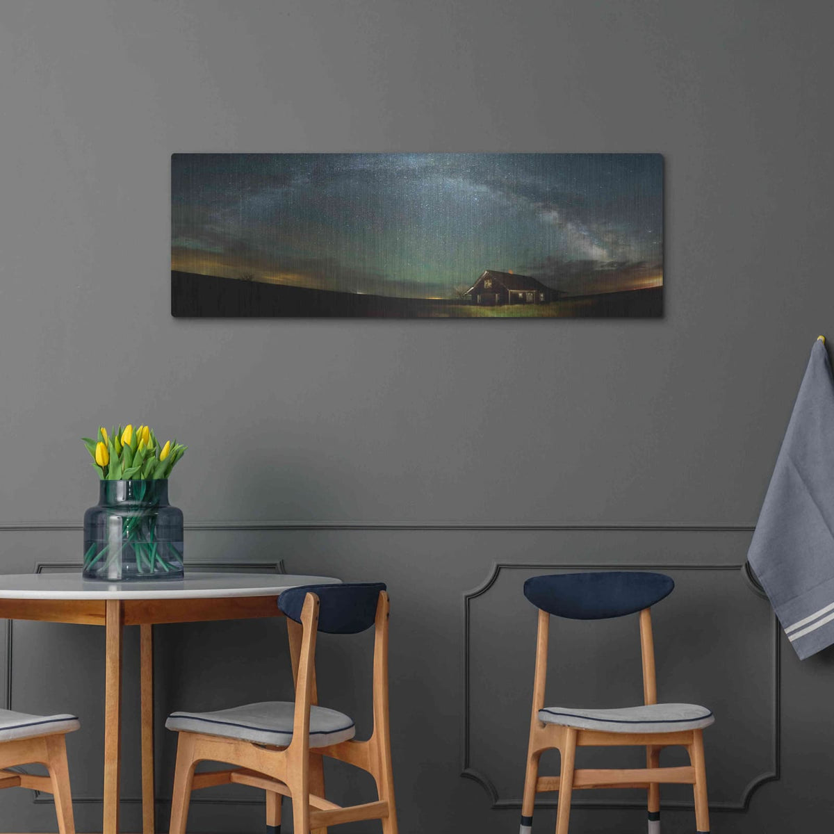'Abandoned On The Plains' by Darren White – Metal Wall Art, 48x16 room view