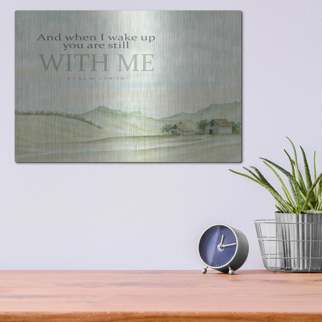 'With Me' by Cindy Jacobs – Metal Wall Art, 16x12 room view
