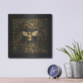 'Enchanted Flower Bee 1' by Cindy Jacobs – Metal Wall Art, 12x12 room view