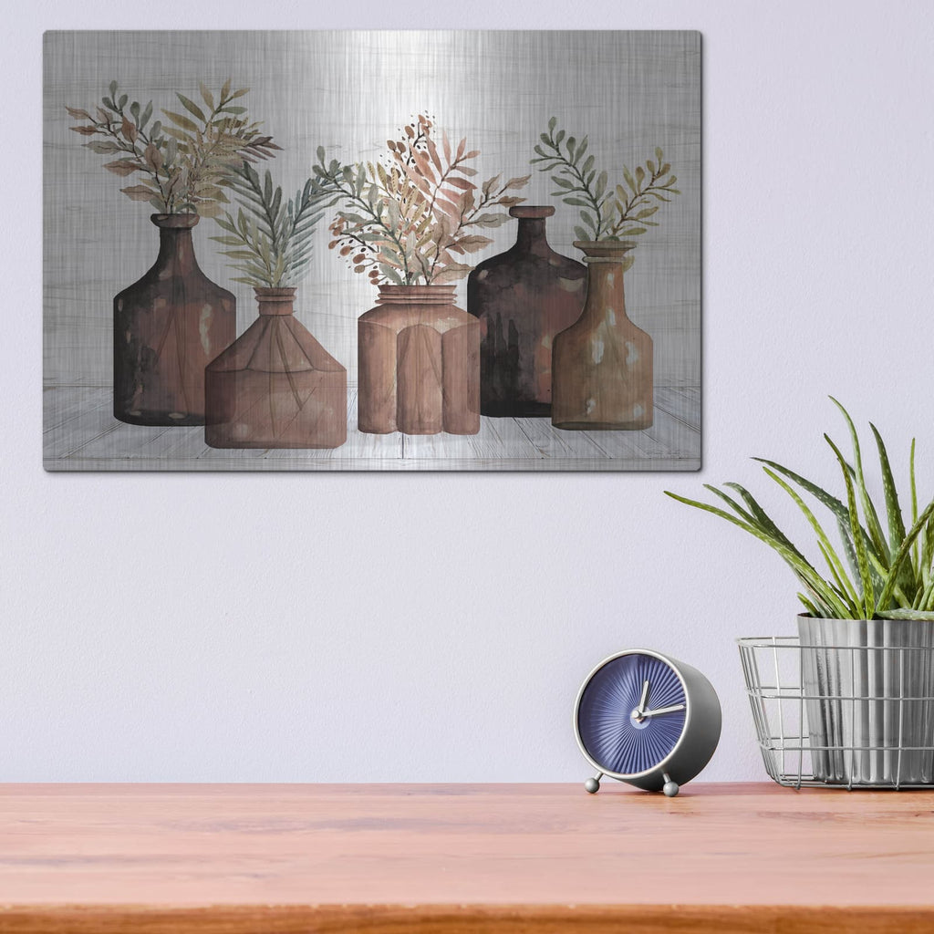 'Spiced Amber Still Life 1' by Cindy Jacobs – Metal Wall Art, 16x12 room view