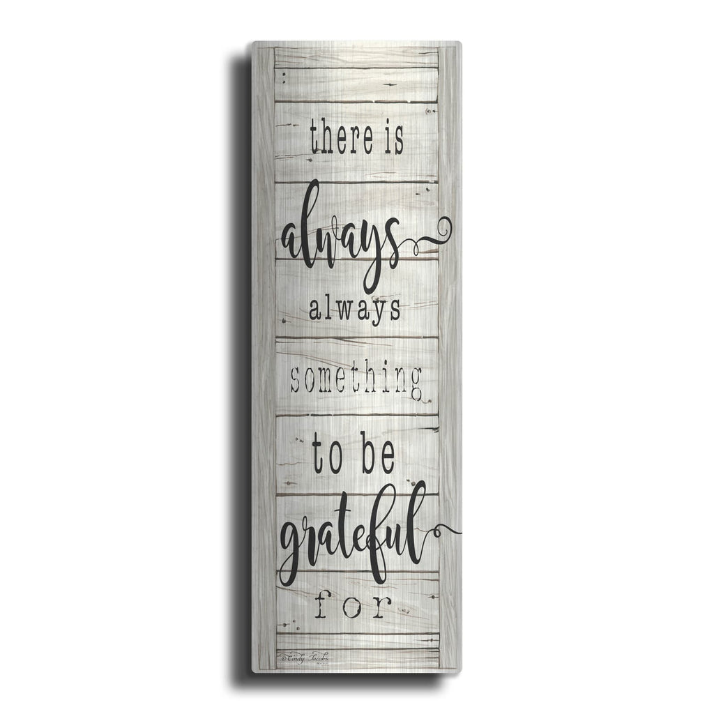 'Be Grateful' by Cindy Jacobs – Metal Wall Art