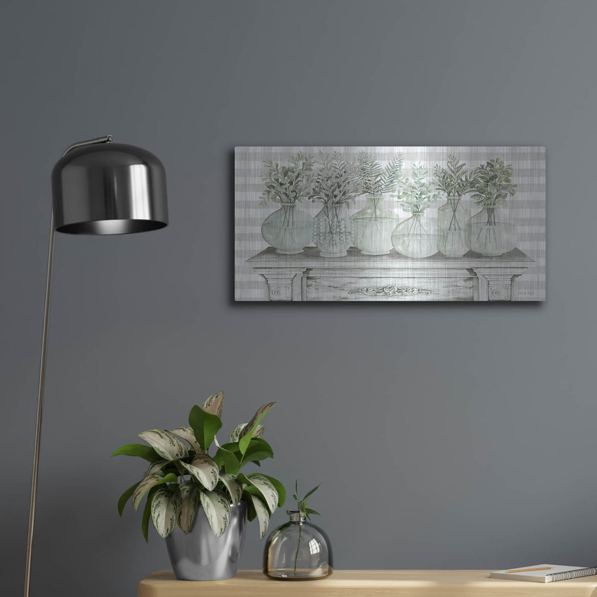 'All In A Row' by Cindy Jacobs – Metal Wall Art, 24x12 room view