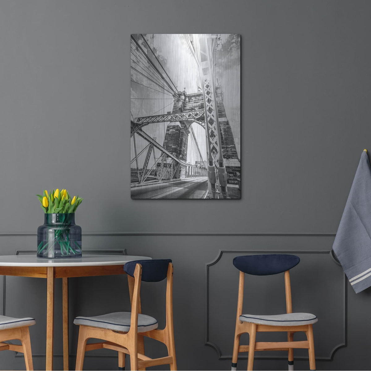 'Bridge View 1' by Donnie Quillen – Metal Wall Art, 24x36 room view
