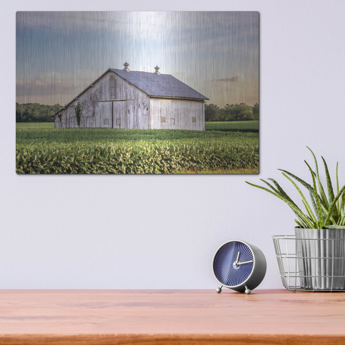 'Rural Ohio Barn' by Donnie Quillen – Metal Wall Art, 16x12 room view