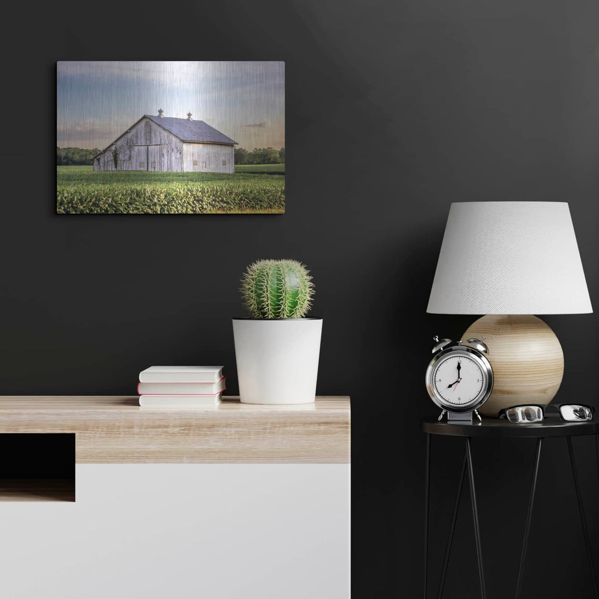'Rural Ohio Barn' by Donnie Quillen – Metal Wall Art, 24x16 room view