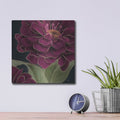 'Burgundy Floral 1' by Heidi Kuntz – Metal Wall Art, 12x12 room view
