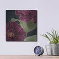 'Burgundy Floral 2' by Heidi Kuntz – Metal Wall Art, 12x12 room view