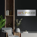 'Art Room Sign' by House Fenway – Metal Wall Art, 36x12 room view