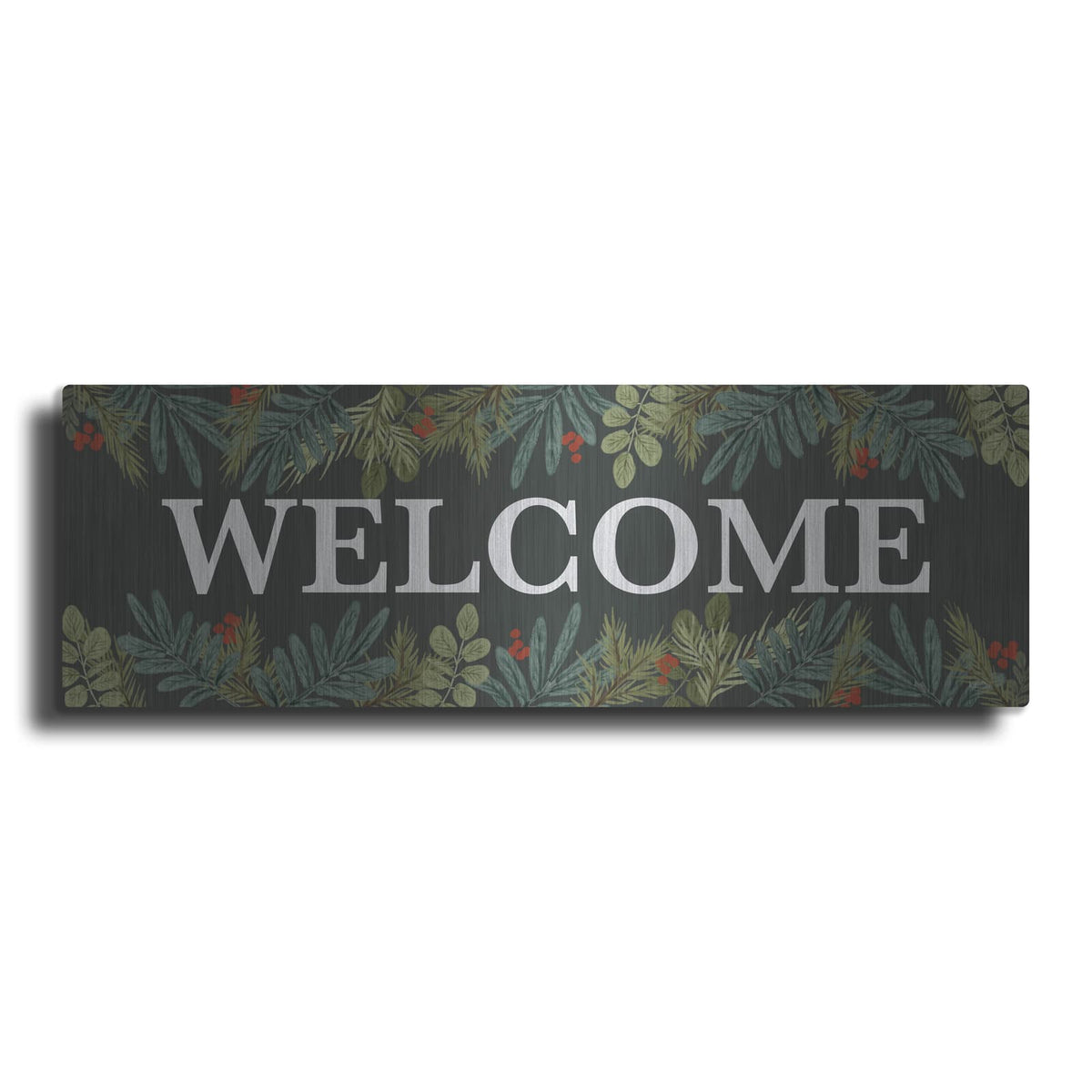 'Holiday Welcome Sign' by House Fenway – Metal Wall Art