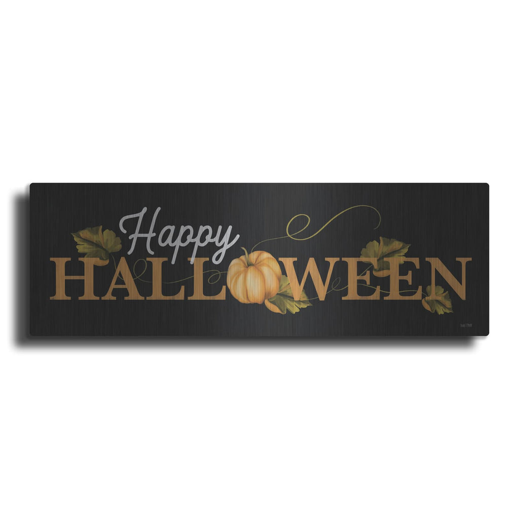 'Happy Halloween Sign' by House Fenway – Metal Wall Art