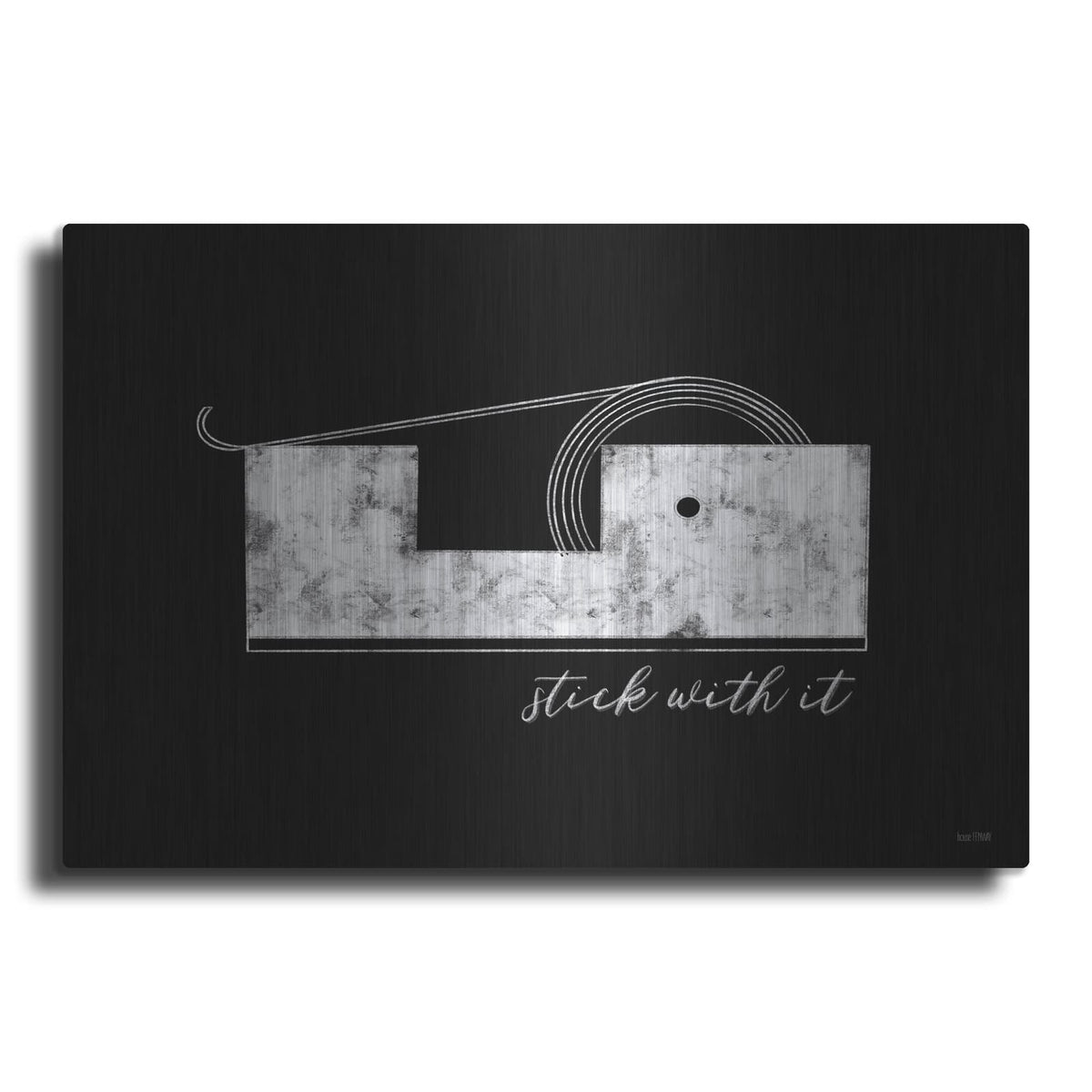'Stick With It' by House Fenway – Metal Wall Art