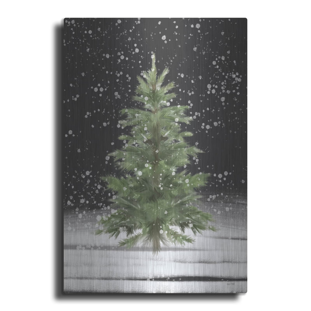 'Christmas Snow' by House Fenway – Metal Wall Art