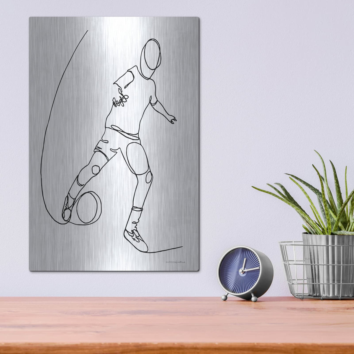 'Goals' by Kamdon Kreations – Metal Wall Art, 12x16 room view