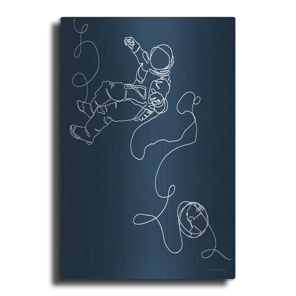 'Lines In Space 1' by Kamdon Kreations – Metal Wall Art