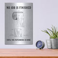 'Bathroom Paperwork' by Lettered & Lined – Metal Wall Art, 12x16 room view