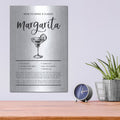 'Margarita' by Lettered & Lined – Metal Wall Art, 12x16 room view