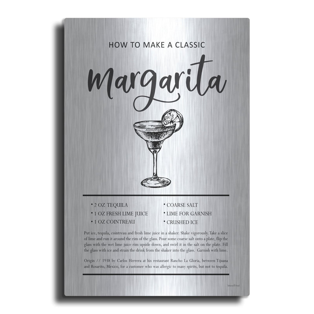 'Margarita' by Lettered & Lined – Metal Wall Art
