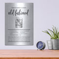 'Old Fashioned' by Lettered & Lined – Metal Wall Art, 12x16 room view
