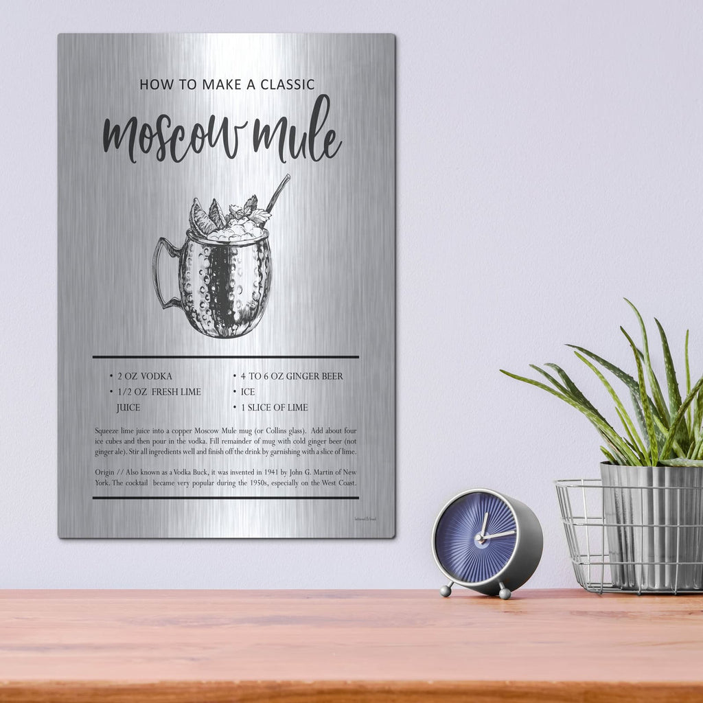 'Moscow Mule' by Lettered & Lined – Metal Wall Art, 12x16 room view