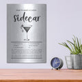 'Sidecar' by Lettered & Lined – Metal Wall Art, 12x16 room view