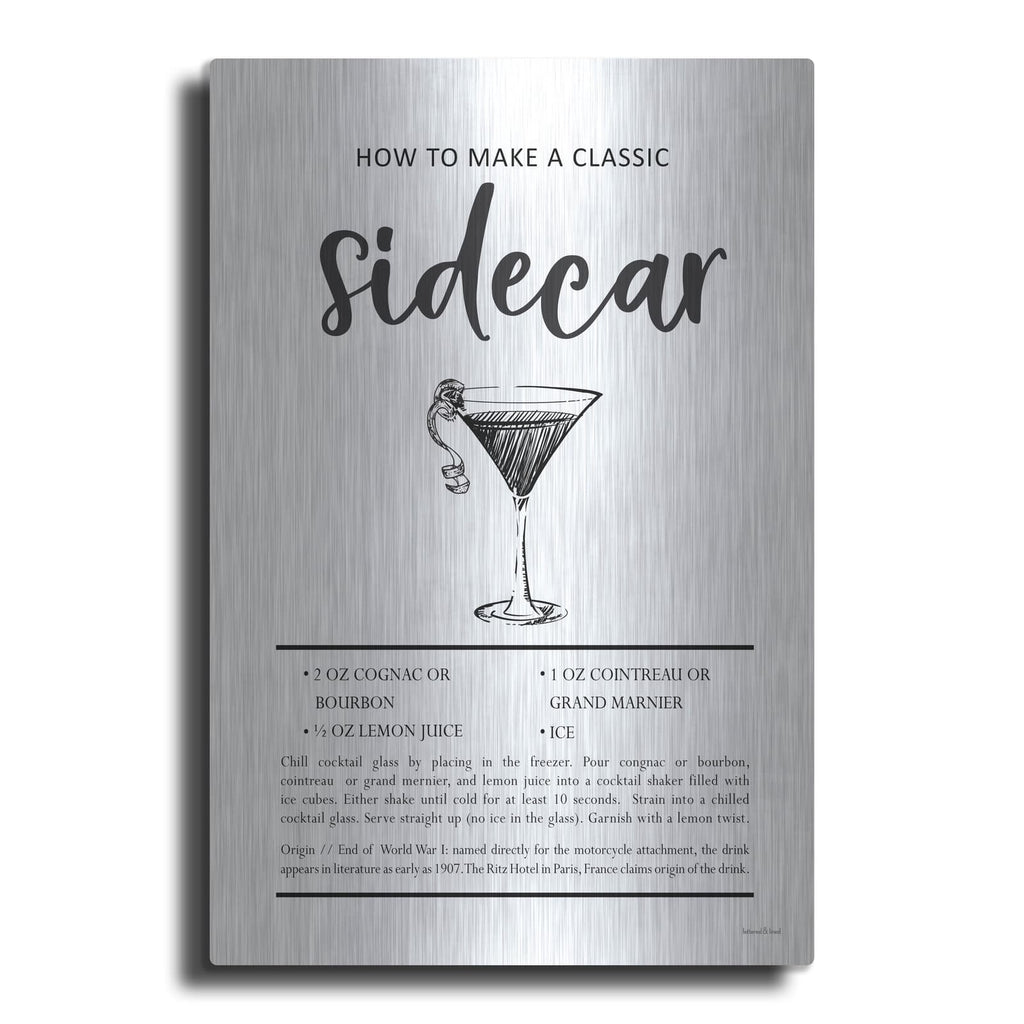 'Sidecar' by Lettered & Lined – Metal Wall Art