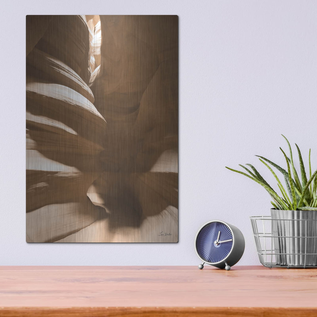 'Canyon Abstract 8' by Lori Deiter – Metal Wall Art, 12x16 room view