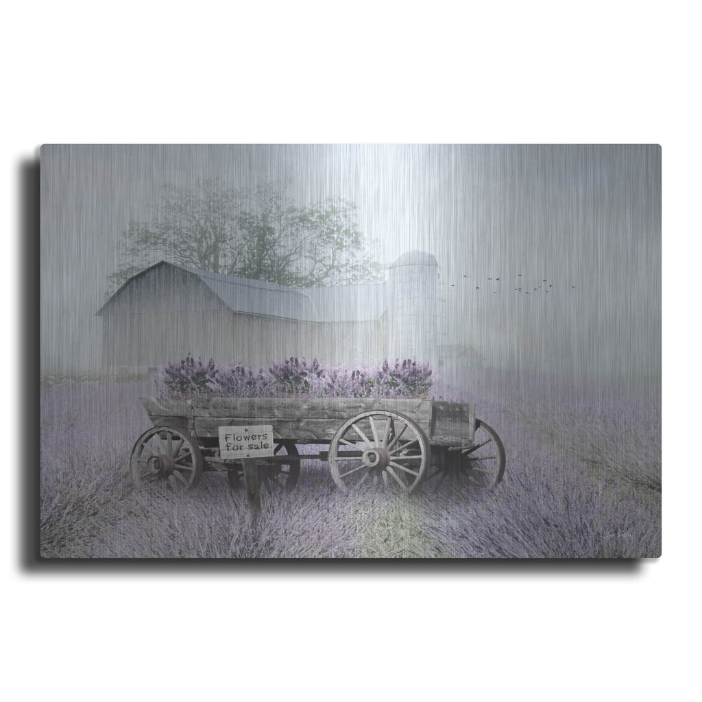 'Lavender Wagon' by Lori Deiter – Metal Wall Art