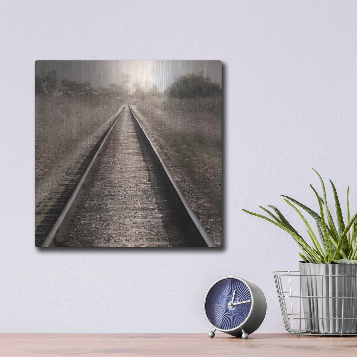 'The Next Stop' by Lori Deiter – Metal Wall Art, 12x12 room view