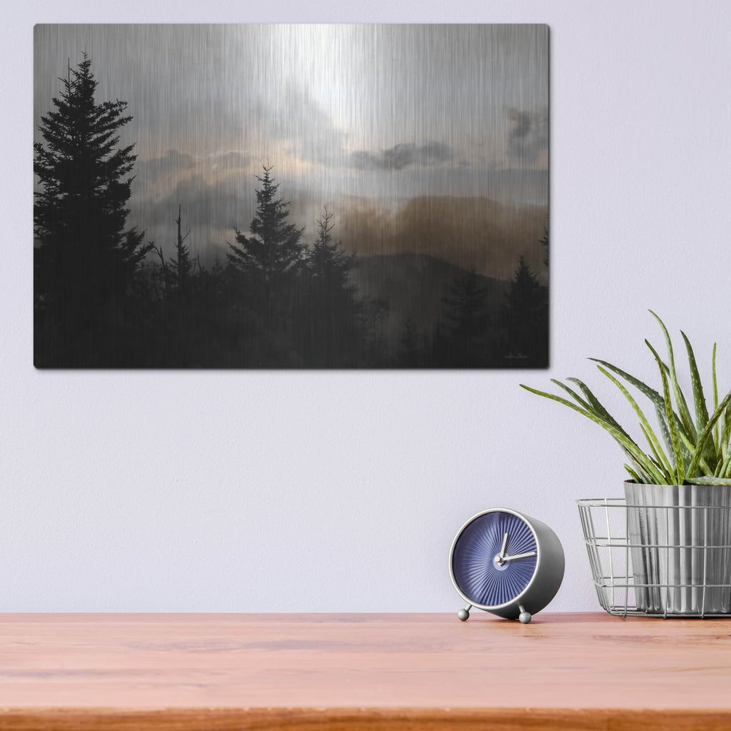 'Mountain Layers 2' by Lori Deiter – Metal Wall Art, 16x12 room view