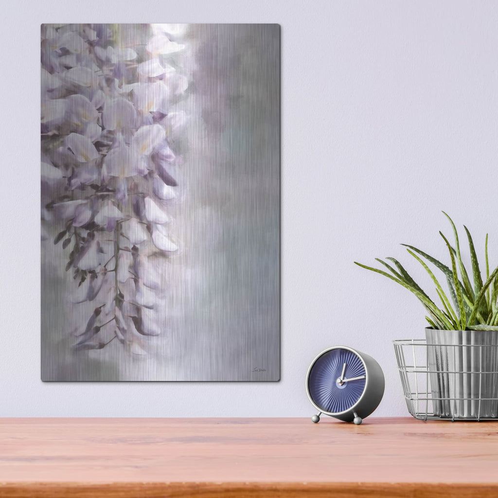 'Whimsical Wisteria 1' by Lori Deiter – Metal Wall Art, 12x16 room view