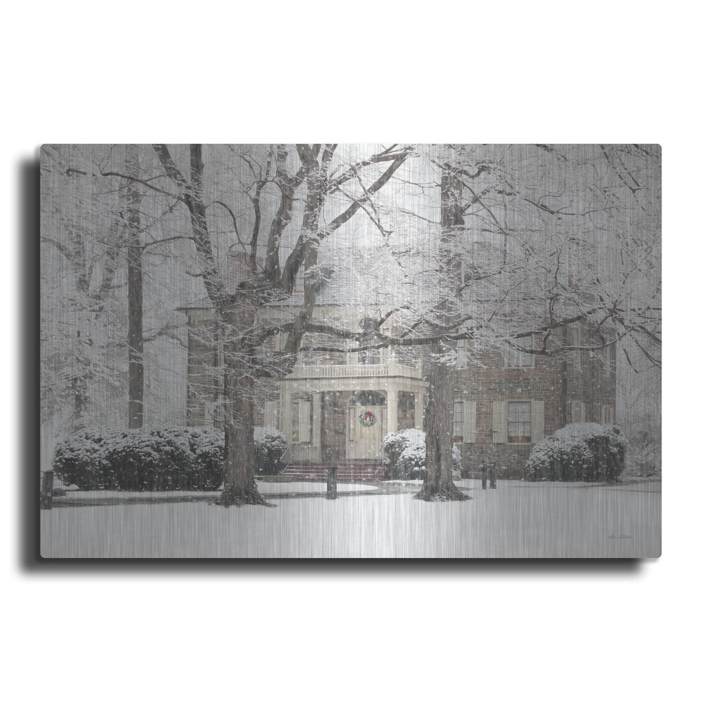'Winter Home At Christmas' by Lori Deiter – Metal Wall Art