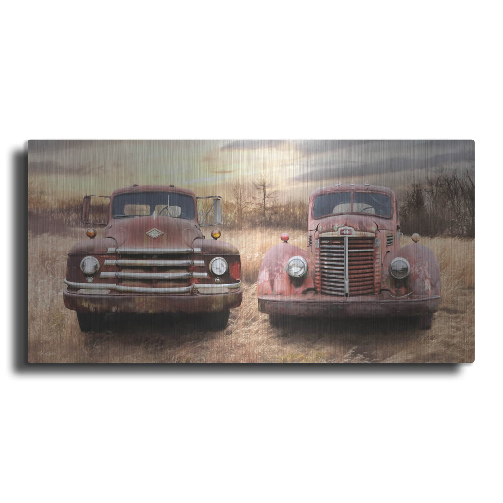 'I Like Big Trucks' by Lori Deiter – Metal Wall Art