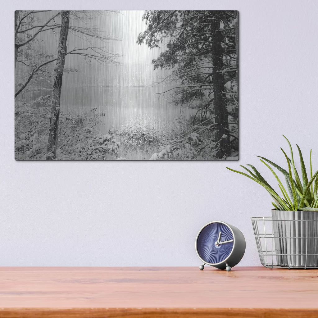 'Silence Is Beautiful' by Lori Deiter – Metal Wall Art, 16x12 room view