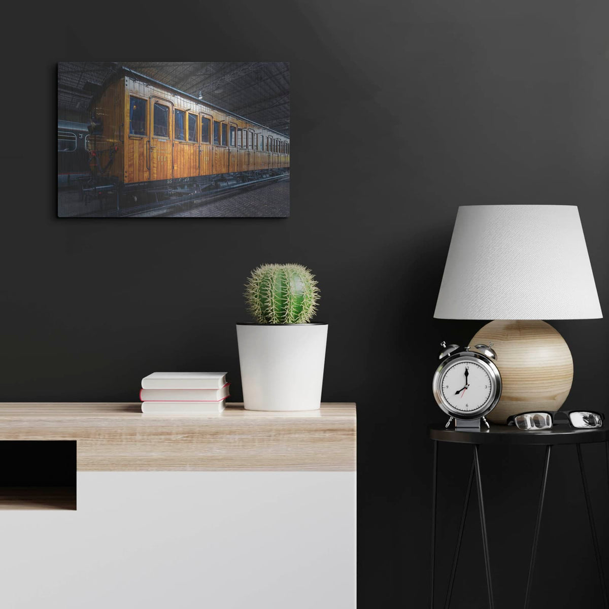 'Train III' by Martin Podt – Metal Wall Art, 24x16 room view
