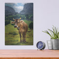 'Swiss Cow' by Martin Podt – Metal Wall Art, 12x16 room view