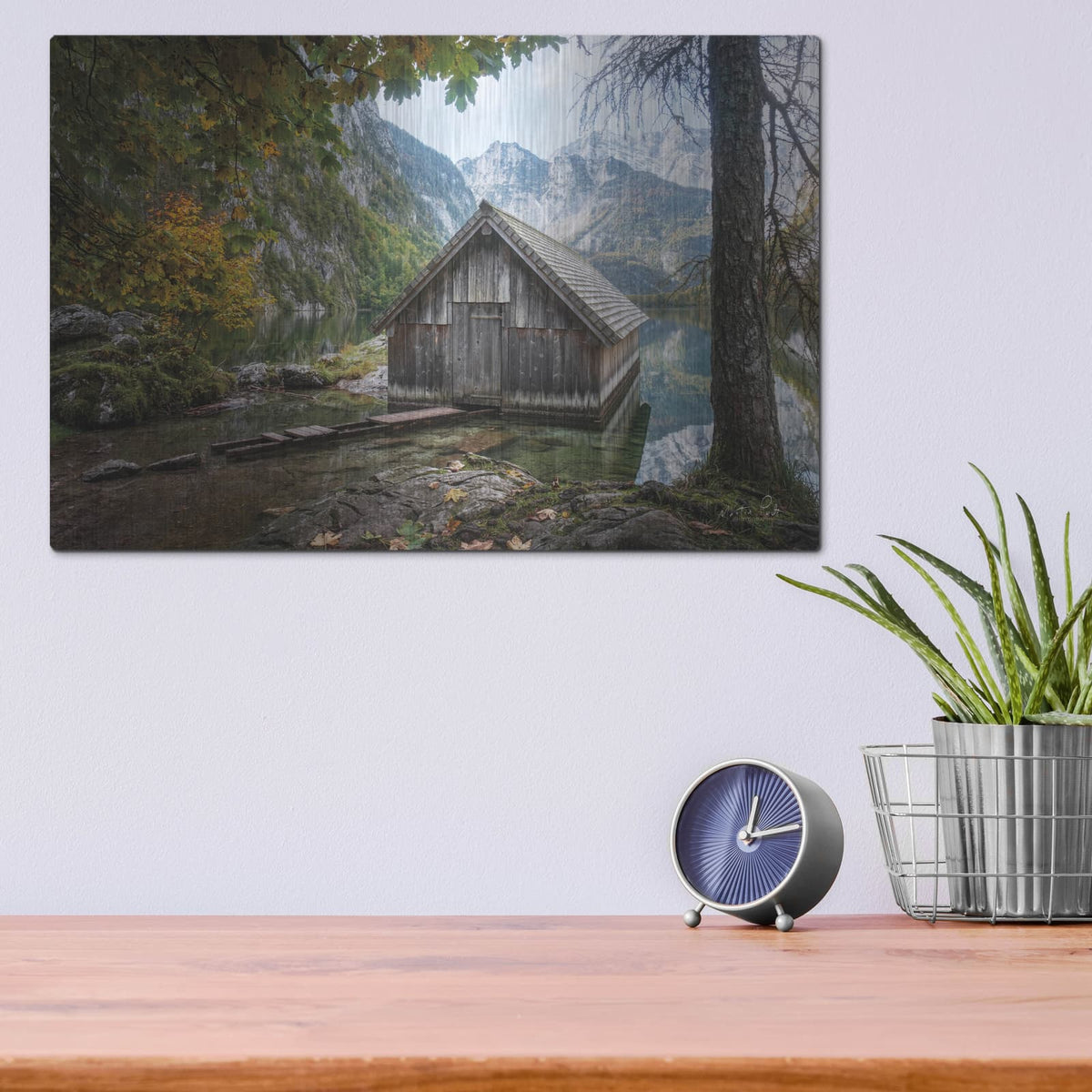 'Lakeside' by Martin Podt – Metal Wall Art, 16x12 room view